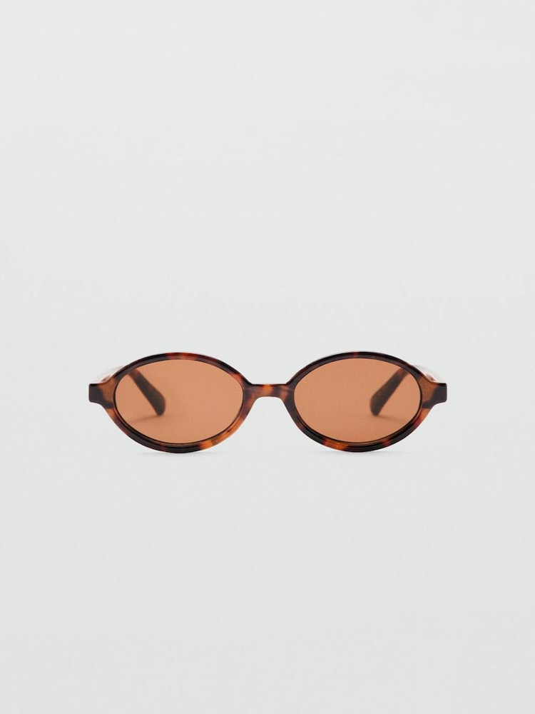 Mango Brown Tinted Round Sunglasses - Image 1 of 3