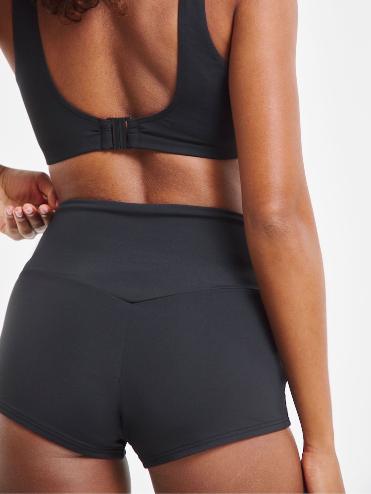 Simply Be Black Magisculpt Contour Me V-Shape Bikini Shorts - Image 2 of 4