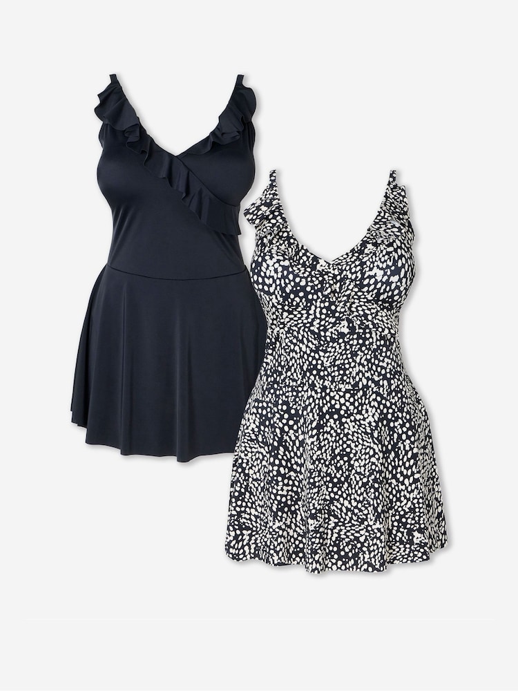 Simply Be Black Value Dress 2 Pack - Image 1 of 5
