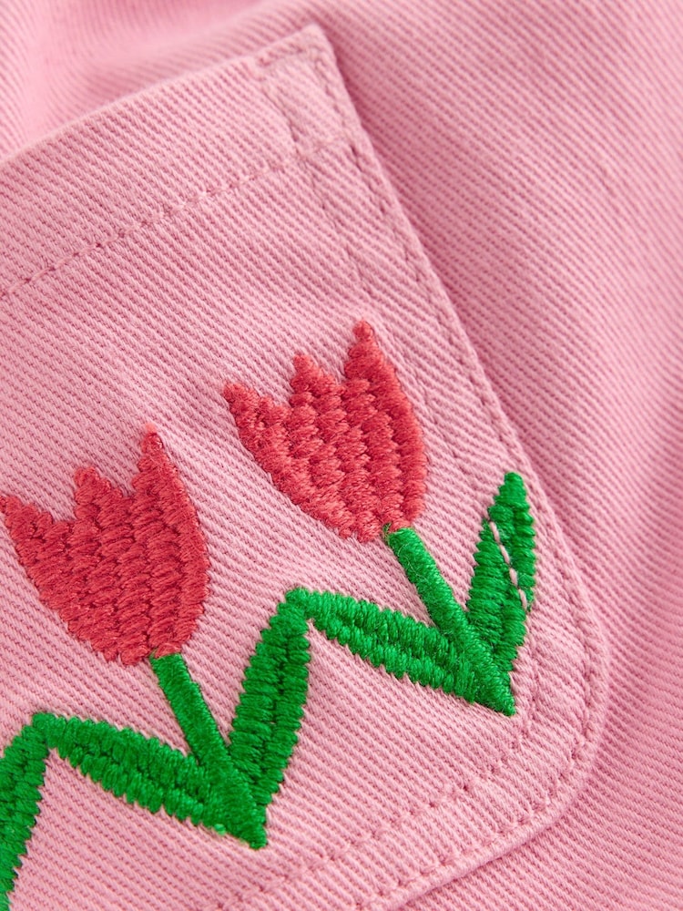 Boden Pink Wide Leg Pull-on Trousers - Image 7 of 7