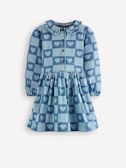Boden Blue Pretty Heart Shirt Dress - Image 1 of 4