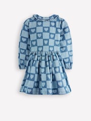 Boden Blue Pretty Heart Shirt Dress - Image 2 of 4