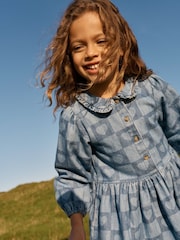 Boden Blue Pretty Heart Shirt Dress - Image 4 of 4