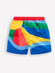 Boden Blue Sunshine Rainbow Swim Shorts - Image 2 of 3
