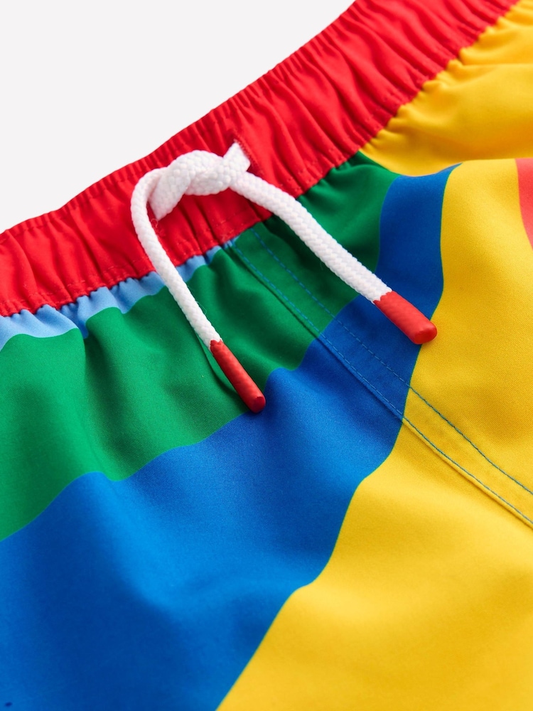 Boden Blue Sunshine Rainbow Swim Shorts - Image 3 of 3