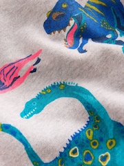 Boden Grey Dino Everyday Printed Sweatshirt - Image 4 of 4