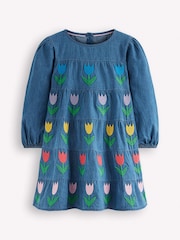 Boden Blue Twirly Denim Dress - Image 2 of 4