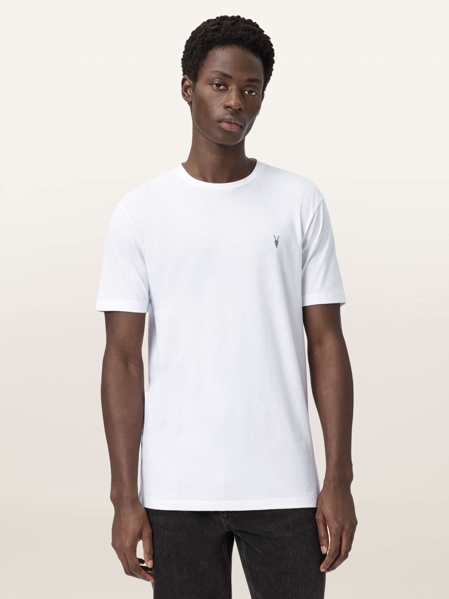Buy AllSaints Olive Green Brace Brushed Cotton T-Shirts 3 Pack