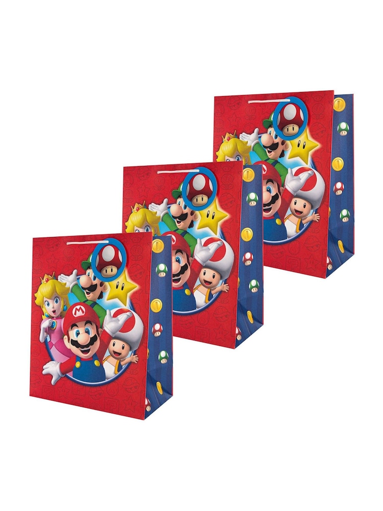 Hallmark Red 3 Large Super Mario Bros Gift Bag - Image 2 of 6 Hallmark Red 3 Large Super Mario Bros Gift Bag - Image 2 of 6