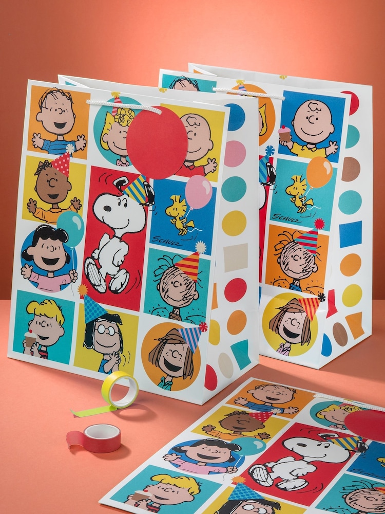 Hallmark Red 3 Large Snoopy & Peanuts Gang Gift Bag - Image 1 of 6 Hallmark Red 3 Large Snoopy & Peanuts Gang Gift Bag - Image 1 of 6