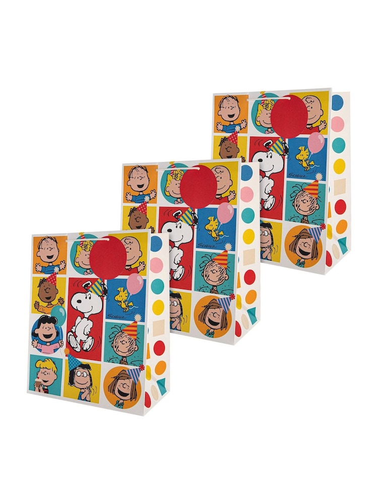 Hallmark Red 3 Large Snoopy & Peanuts Gang Gift Bag - Image 2 of 6 Hallmark Red 3 Large Snoopy & Peanuts Gang Gift Bag - Image 2 of 6