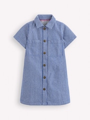 Boden Blue Denim Shirt Dress - Image 1 of 3