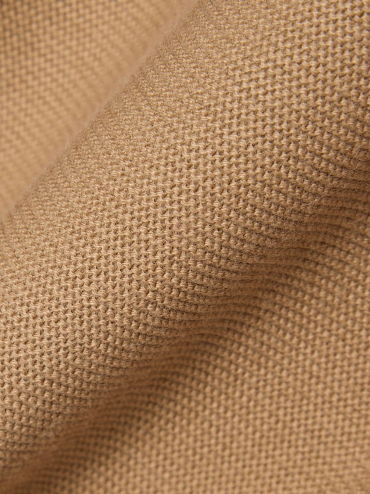 Lacoste Brown Classic Fit Knitted Cardigan - Image 3 of 3