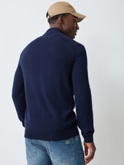 Chandail Lacoste zippé en coton à Col montant Coupe classique - Image 3 de 7