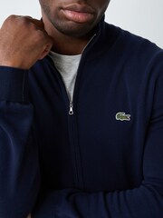 Chandail Lacoste zippé en coton à Col montant Coupe classique - Image 4 de 7