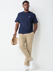 Lacoste Blue Heavy Cotton Jersey T-shirt - Image 2 of 4