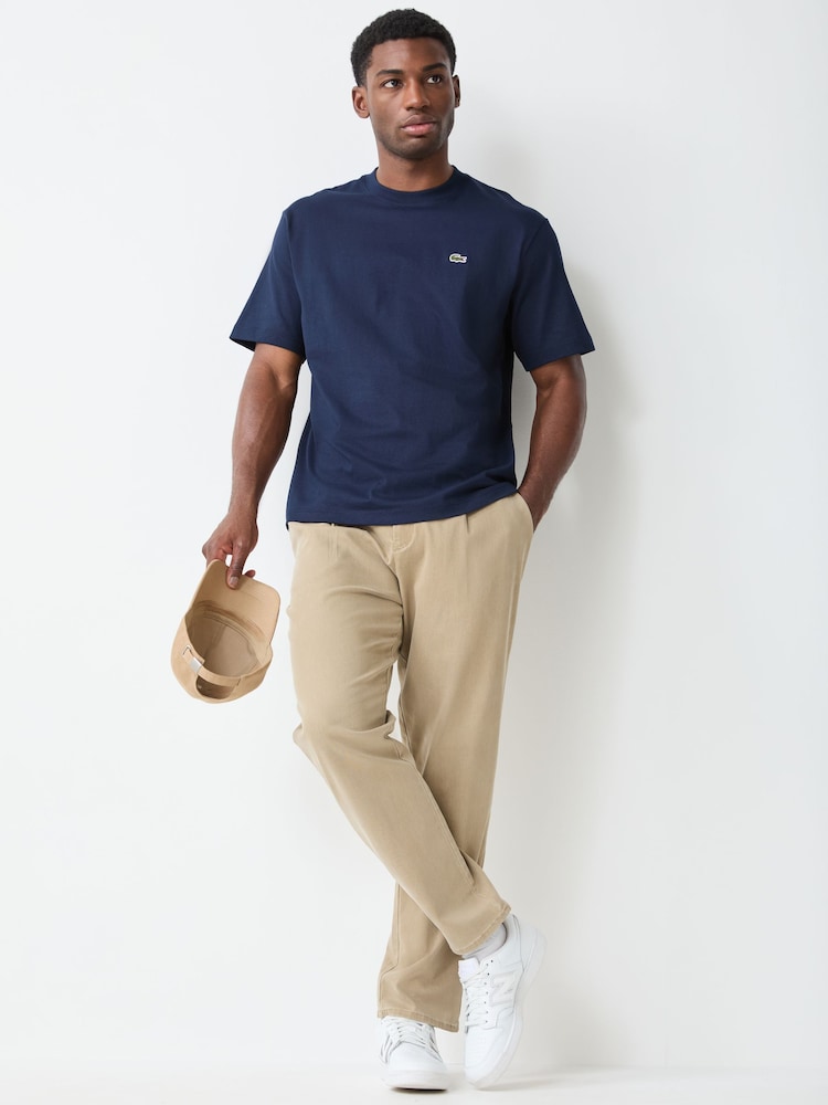 Lacoste Blue Heavy Cotton Jersey T-shirt - Image 2 of 4