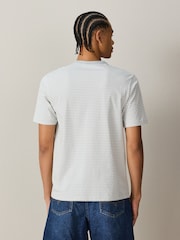 Grey Horizontal Stripe Ringer T-Shirt - Image 3 of 4