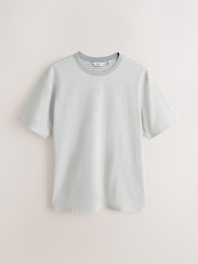Grey Horizontal Stripe Ringer T-Shirt - Image 5 of 7