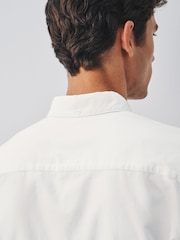 White Brushed Oxford Long Sleeve Shirt - Image 4 of 6