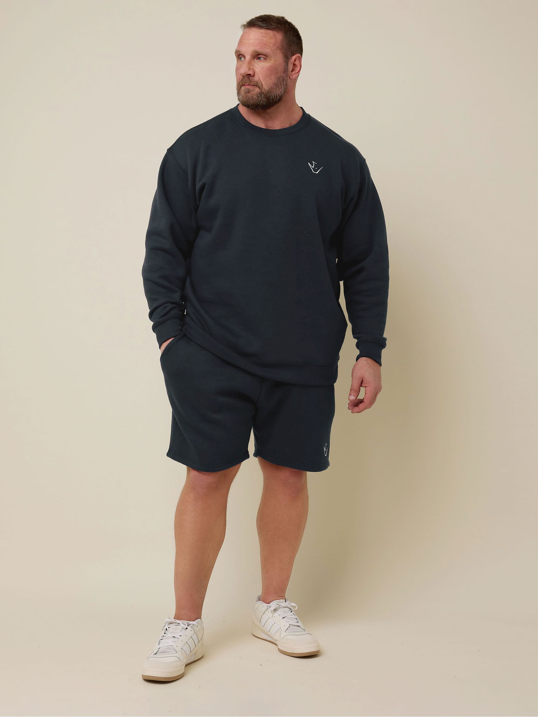 Badrhino Men's Dark Navy 'Rest Day' Shorts In | Size: 5-6Xl - Image 2