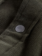 Khaki Green Cord Western Styling Long Sleeve Shirt - Image 6 of 7