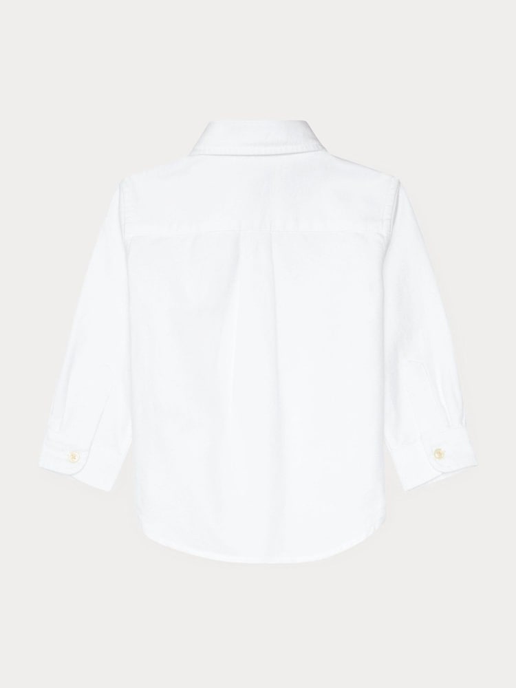 Polo Ralph Lauren White Iconic Pony Oxford Shirt - Image 2 of 3 Polo Ralph Lauren White Iconic Pony Oxford Shirt - Image 2 of 3
