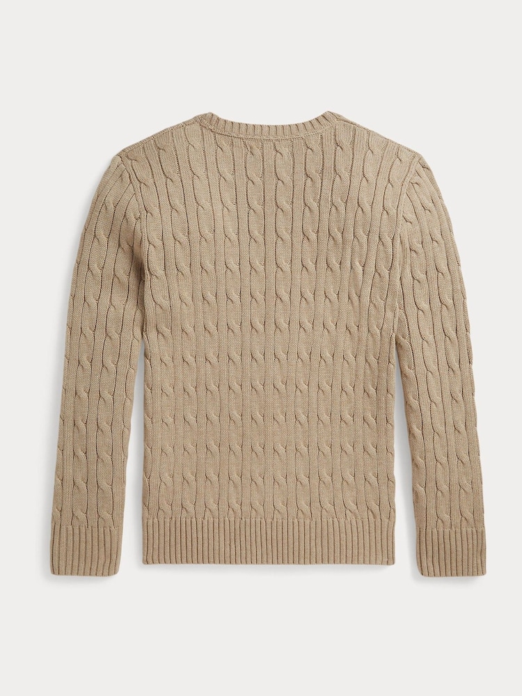 Polo Ralph Lauren Natural Cotton Cable Knit Jumper - Image 2 of 2
