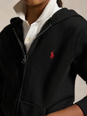 Polo Ralph Lauren Black Zip Through Logo Hoodie - Image 3 of 6
