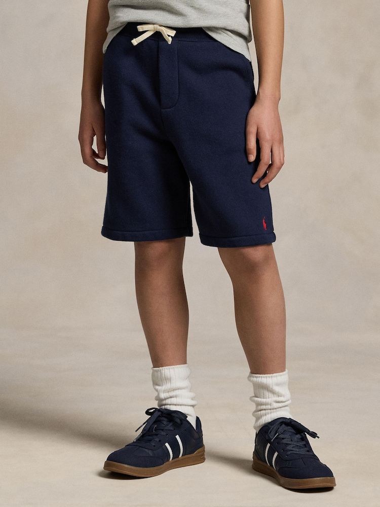 Polo Ralph Lauren Blue Logo Jersey Shorts - Image 2 of 5