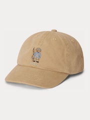 Polo Ralph Lauren Brown Canvas Polo Bear Woven Cap - Image 2 of 3