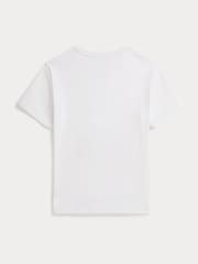 Polo Ralph Lauren White Fishing Polo Bear Graphic T-Shirt - Image 2 of 2