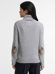 Barbour® Grey Pendle Roll Collar Knitted Jumper - Image 2 of 6