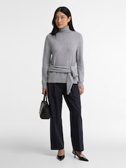 Barbour® Grey Pendle Roll Collar Knitted Jumper - Image 5 of 6