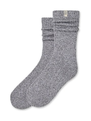 Gris - UGG Tyla Slouchy Crew II Socks - Image 1 de 2