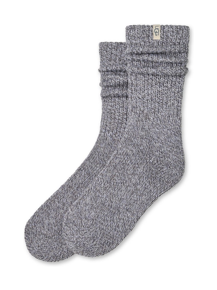 Gris - UGG Tyla Slouchy Crew II Socks - Image 1 de 2