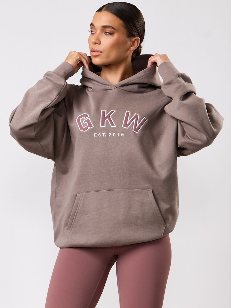 Gym King Grey Oversized Hoodie - Image 2 of 4