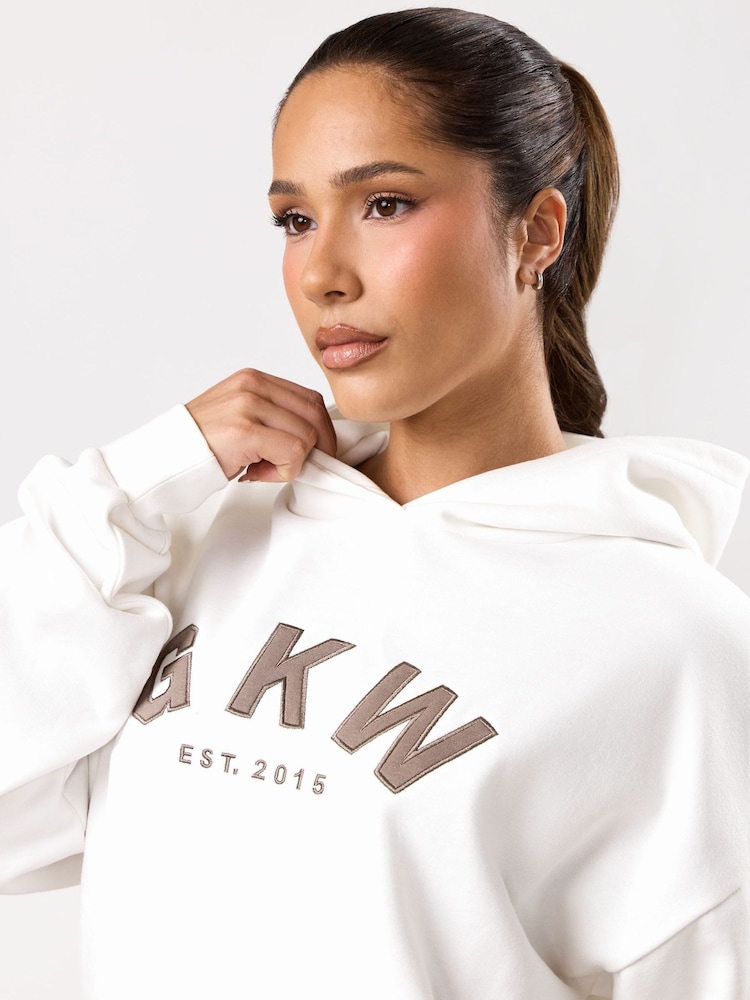 Gym King White Oversized Hoodie - Image 4 of 4 Gym King White Oversized Hoodie - Image 4 of 4