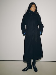 Navy Belted Unlined Coat - Image 1 of 6
