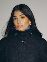 Navy Belted Unlined Coat - Image 6 of 6