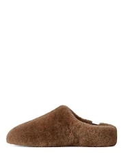 UGG Brown Elea Fluffed Slip-On Slipper - Image 2 of 5
