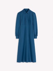 Boden Blue Pip Zip-Up Ponte Midi Dress - Image 4 of 4