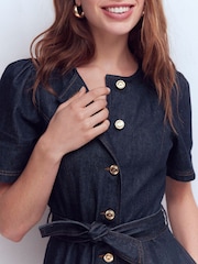 Boden Button Detail Denim Dress - 5의 이미지 4