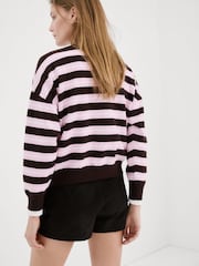 Mango Pink/Brown Striped Jumper - Image 3 of 6