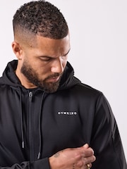 Gym King Black Core Plus Panel Hoodie - Image 2 of 3