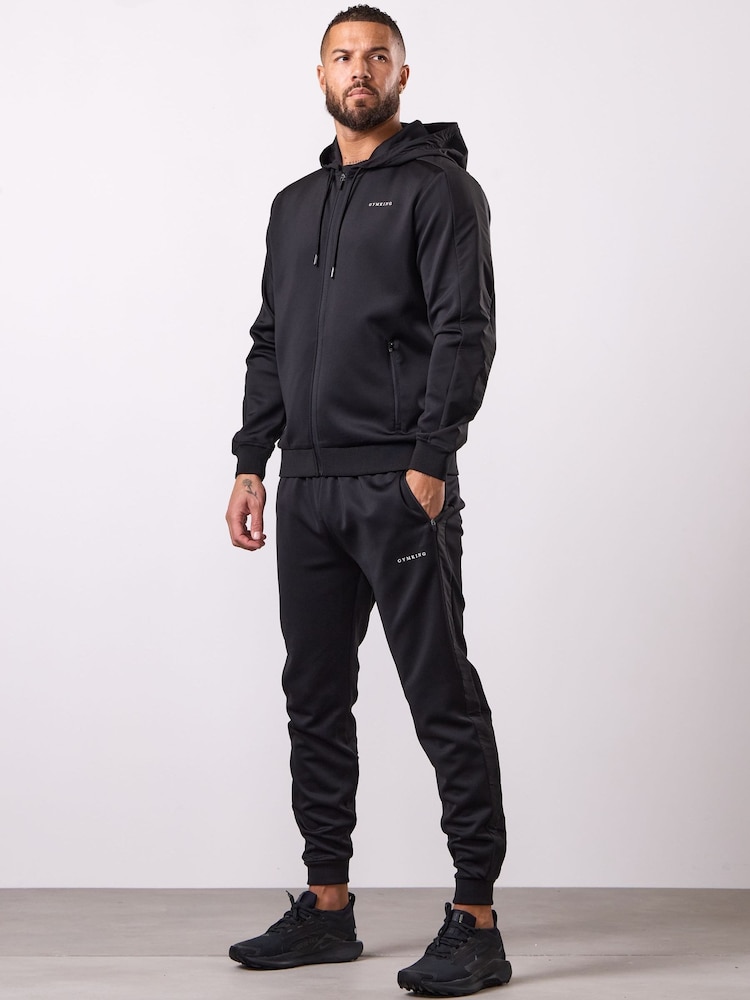 Gym King Black Core Plus Panel Hoodie - Image 3 of 3 Gym King Black Core Plus Panel Hoodie - Image 3 of 3