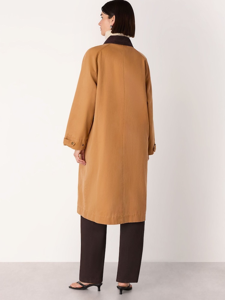 Whistles Nude Gabriella Waxed Overcoat - Image 2 of 5
