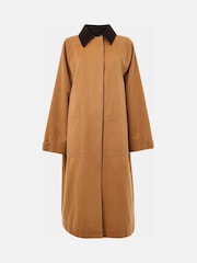 Whistles Nude Gabriella Waxed Overcoat - Image 5 of 5