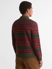 Barbour® Green Highsted Fairisle Crew Neck Sweater - Image 2 of 5