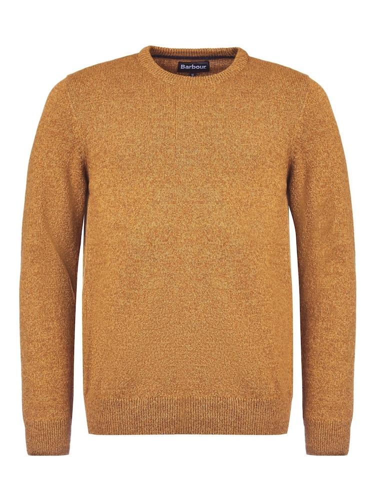 Barbour® Orange Essential Tisbury Crew Neck Sweater - Image 6 of 6 Barbour® Orange Essential Tisbury Crew Neck Sweater - Image 6 of 6
